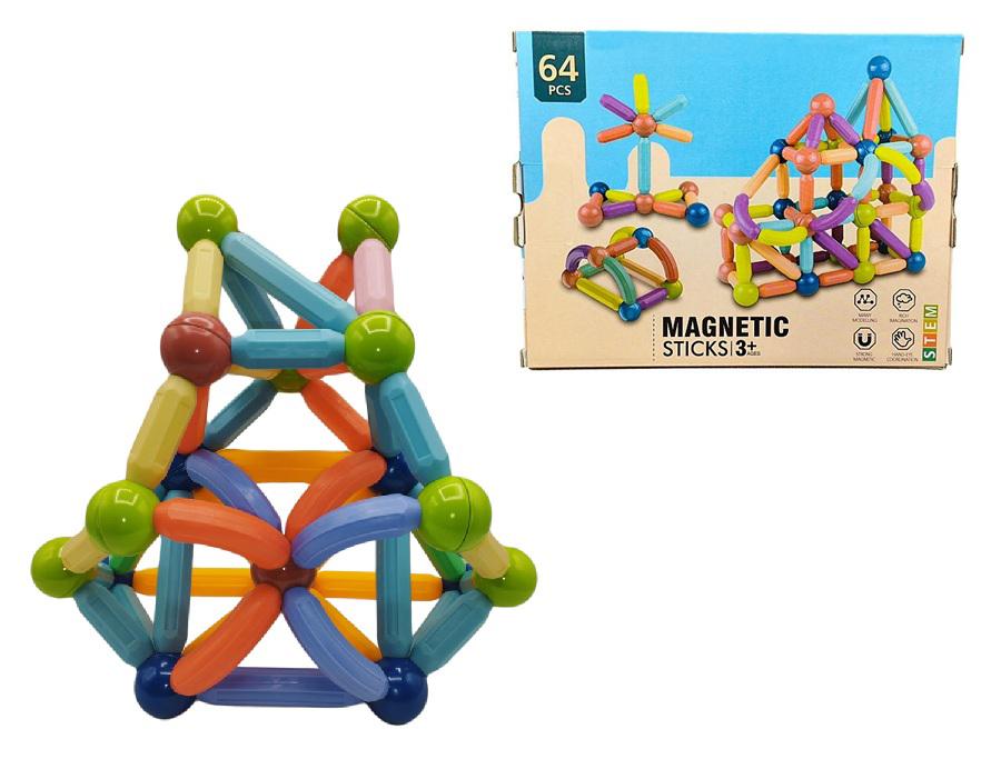 BLOQUES MAGNETICOS STICKS (64 PIEZAS)