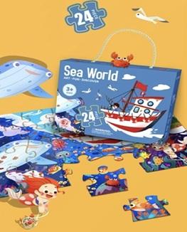 ROMPECABEZAS MUNDO MARINO (24 PIEZAS)