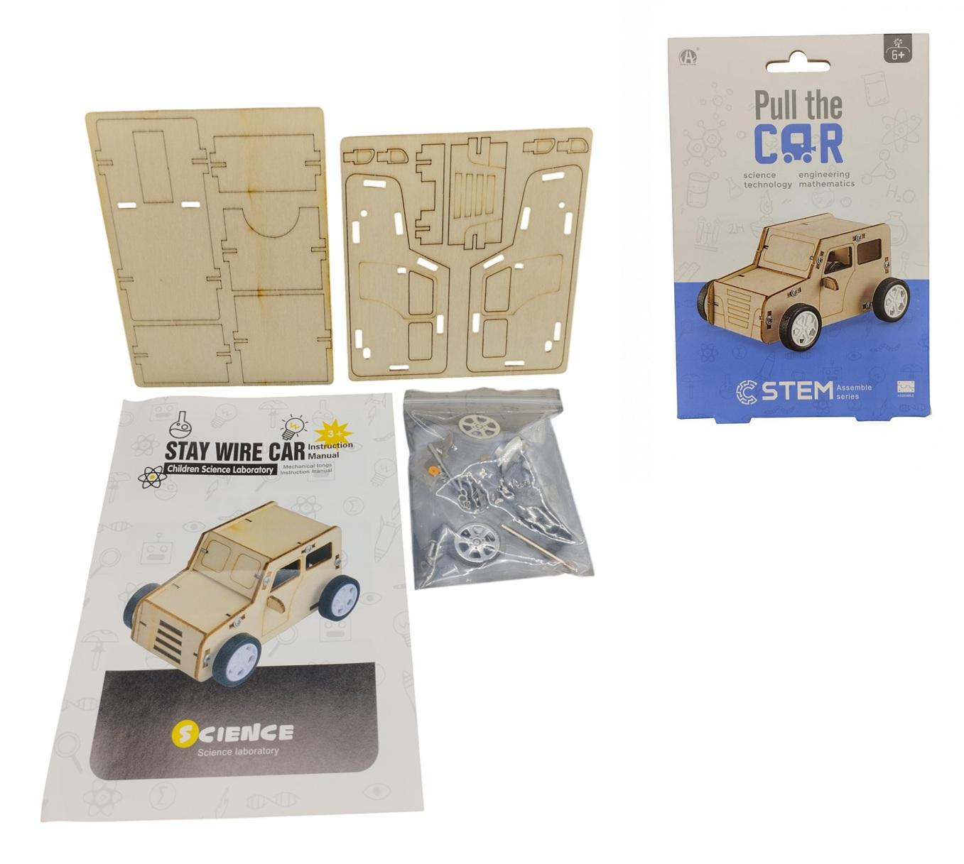 AUTO PULLBACK DE MADERA PARA ARMAR (STEM)