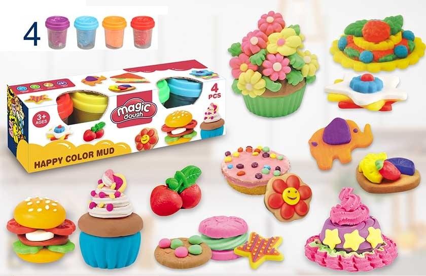 SET DE MASAS MOLDEABLES X4